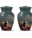 Puffin Bird urn for adult female cremation ashes.