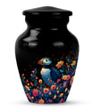 Puffin Bird Medium Urn Memorial, Funeral Shape Urn