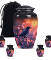 Classic 10-inch Puffin Bird-themed urn for burial ashes