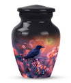 Classic 10-inch Puffin Bird-themed urn for burial ashes