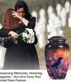 Classic 10-inch Puffin Bird-themed urn for burial ashes