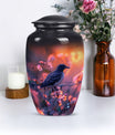 Classic 10-inch Puffin Bird-themed urn for burial ashes