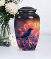 Classic 10-inch Puffin Bird-themed urn for burial ashes