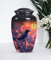 Classic 10-inch Puffin Bird-themed urn for burial ashes