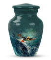 Classic 10-inch Puffin Bird Urn for cremation ashes