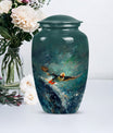 Classic 10-inch Puffin Bird Urn for cremation ashes