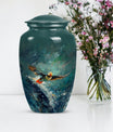 Classic 10-inch Puffin Bird Urn for cremation ashes