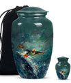 Classic 10-inch Puffin Bird Urn for cremation ashes