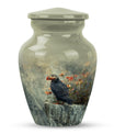 puffin bird design cremation large urn for burial ashes