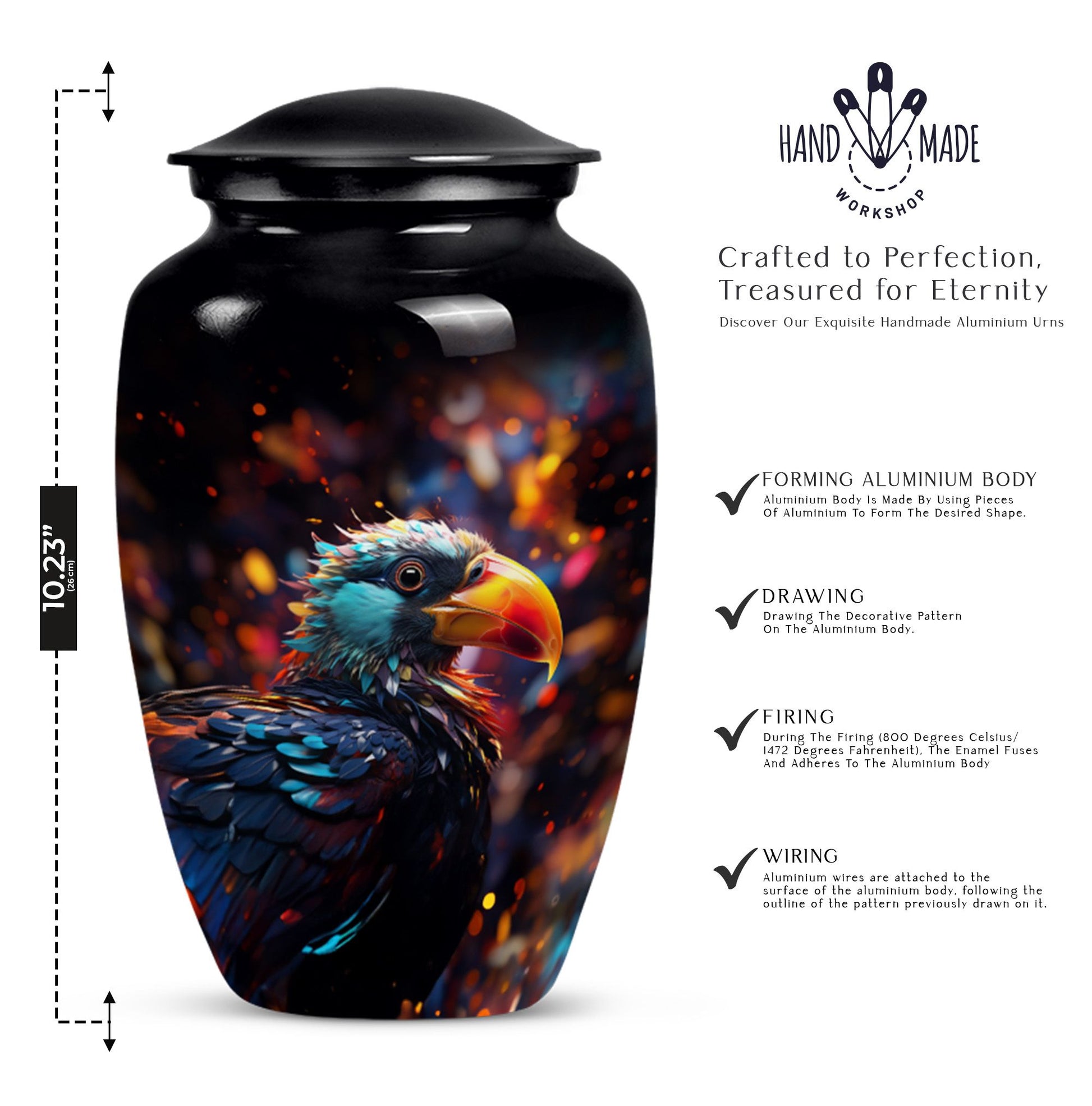 Puffin Bird Urn, a classic cremation urn for dad