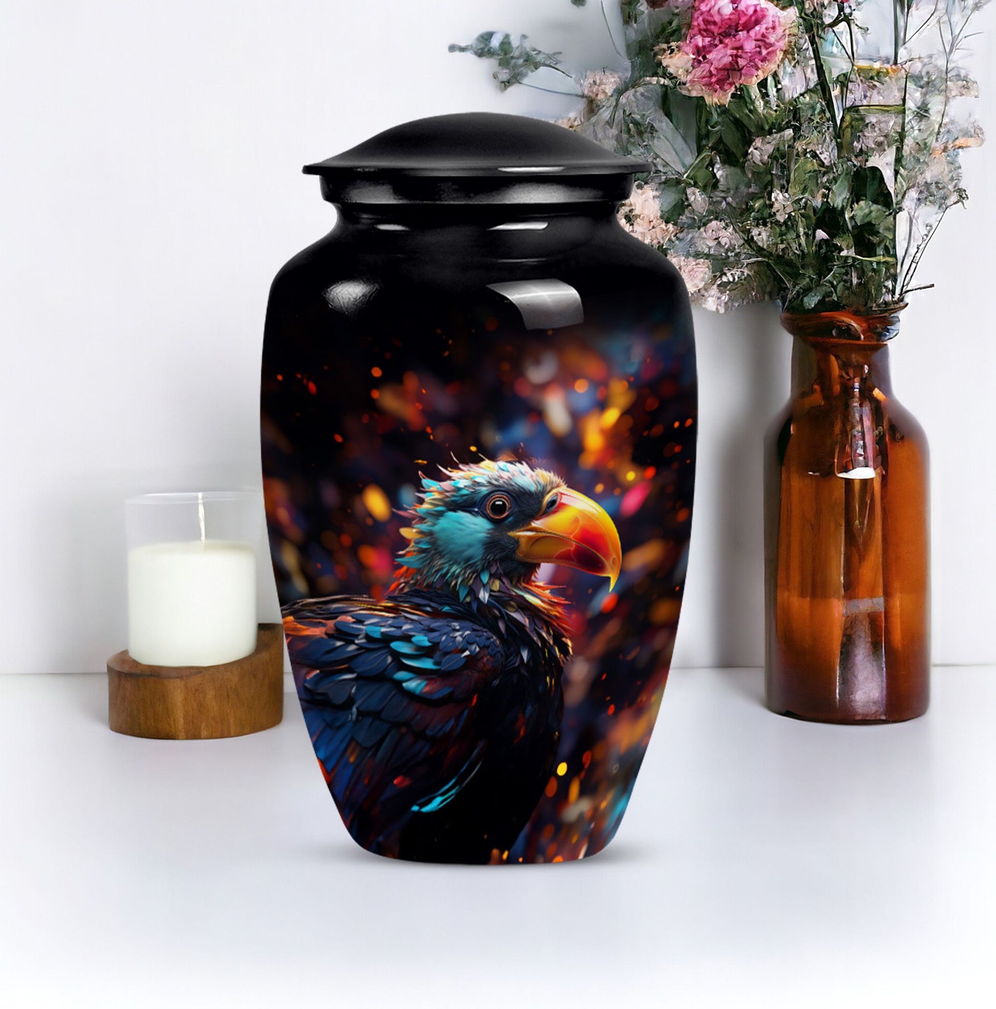 Puffin Bird Urn, a classic cremation urn for dad