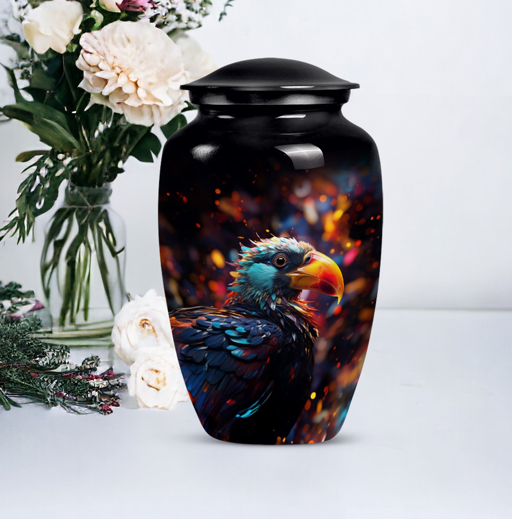 Puffin Bird Urn, a classic cremation urn for dad