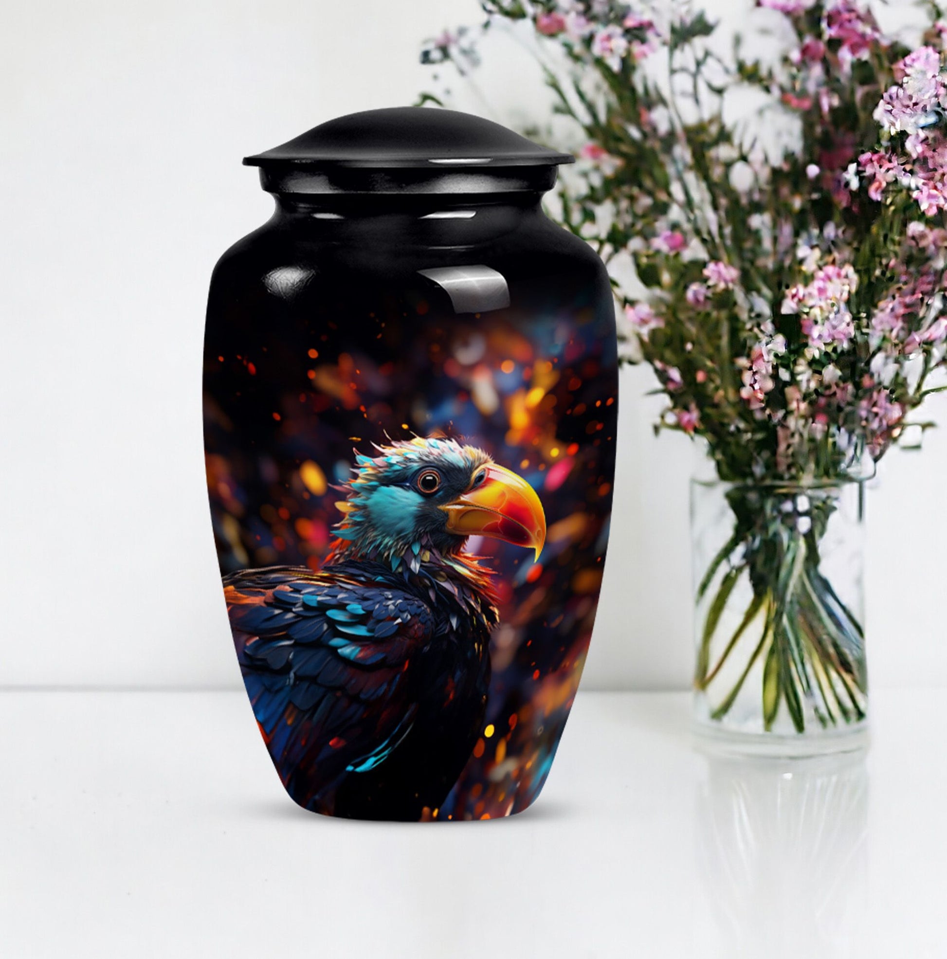 Puffin Bird Urn, a classic cremation urn for dad