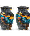 Abstract Small Keepsake Urns For Human Ashes Memorial, Funeral Shape Urn