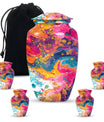 Abstract Urn For Ashes Adult Male Large Memorial, Funeral Urn For Ashes