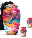 Abstract Urn For Ashes Adult Male Large Memorial, Funeral Urn For Ashes