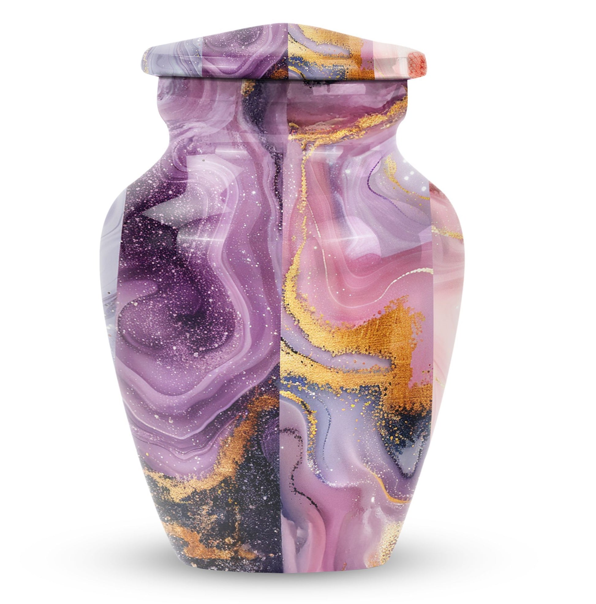 10-inch Vibrant Swirl Urn