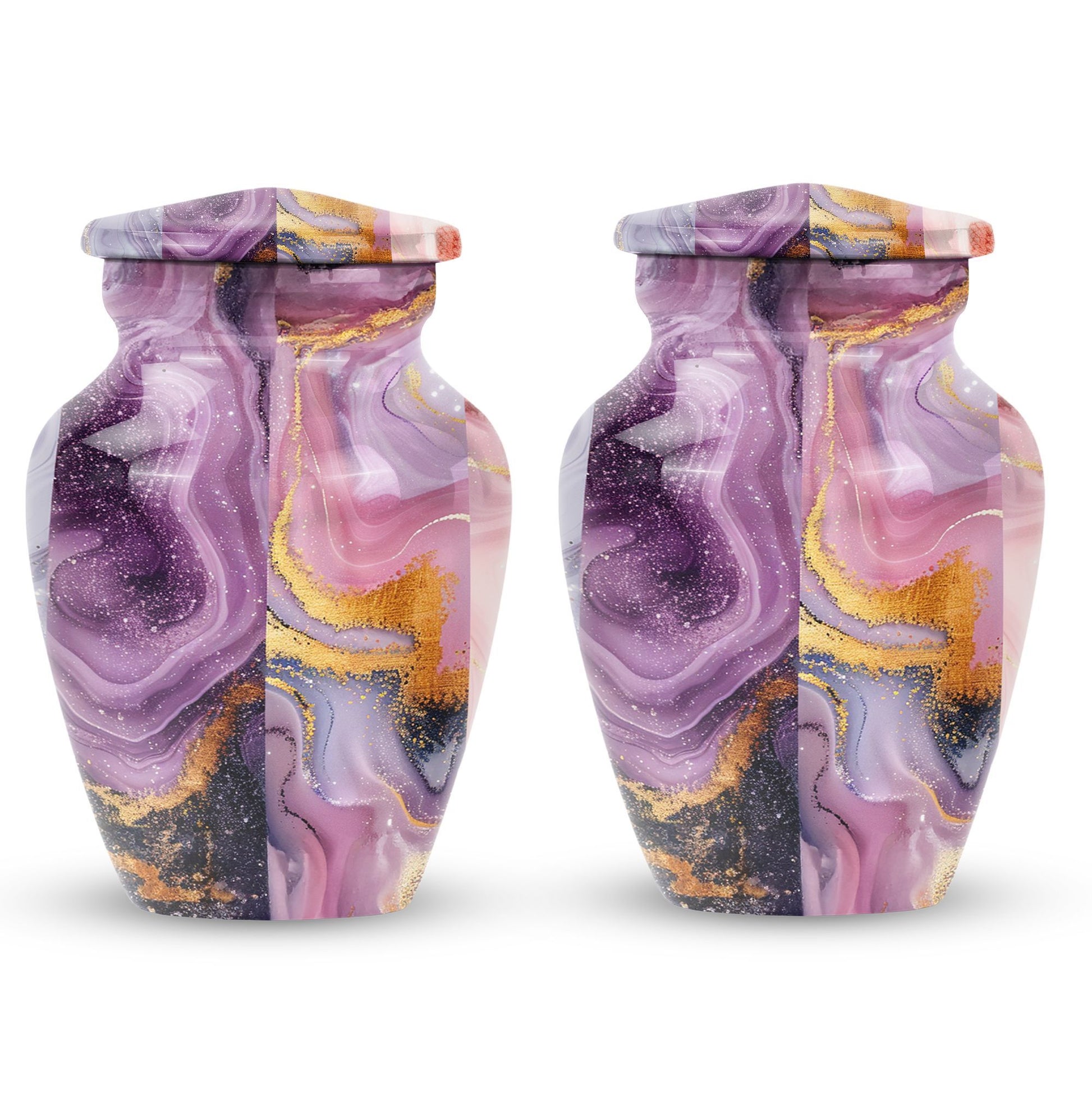 10-inch Vibrant Swirl Urn