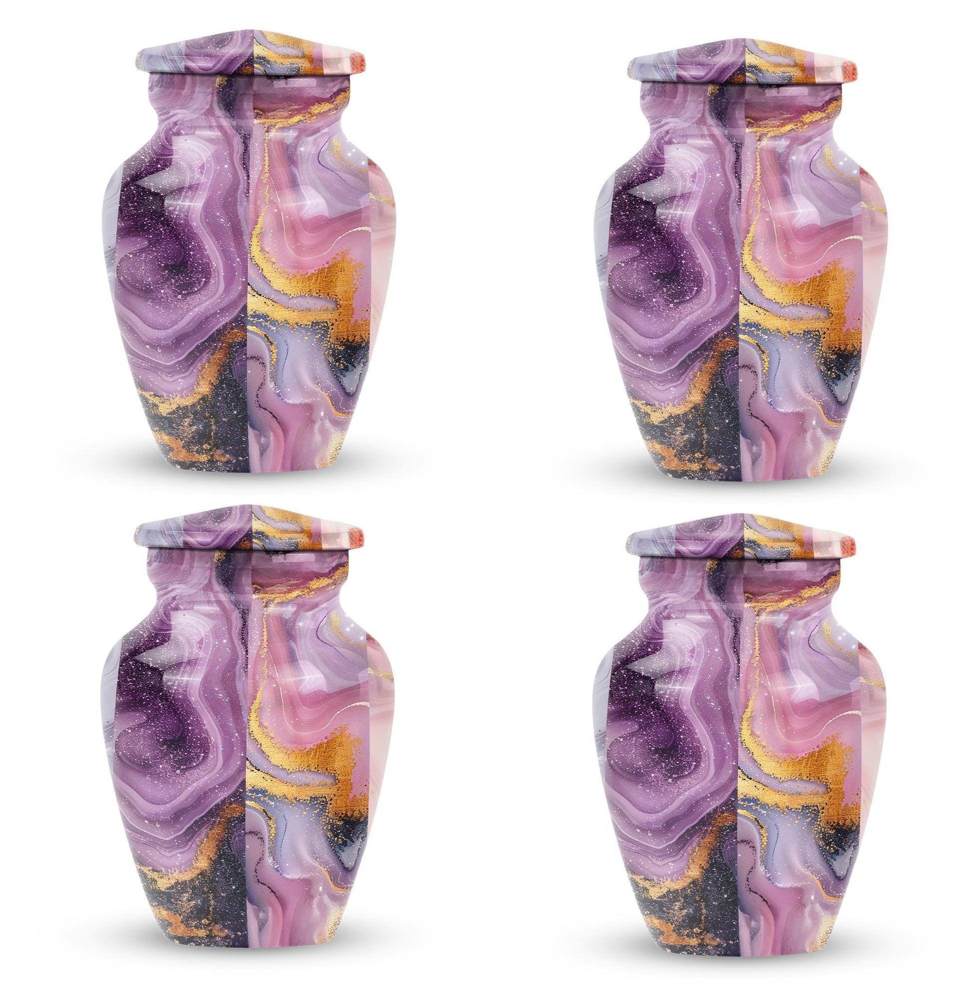 10-inch Vibrant Swirl Urn