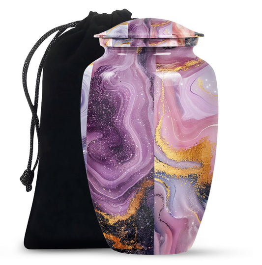 10-inch Vibrant Swirl Urn