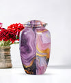 10-inch Vibrant Swirl Urn