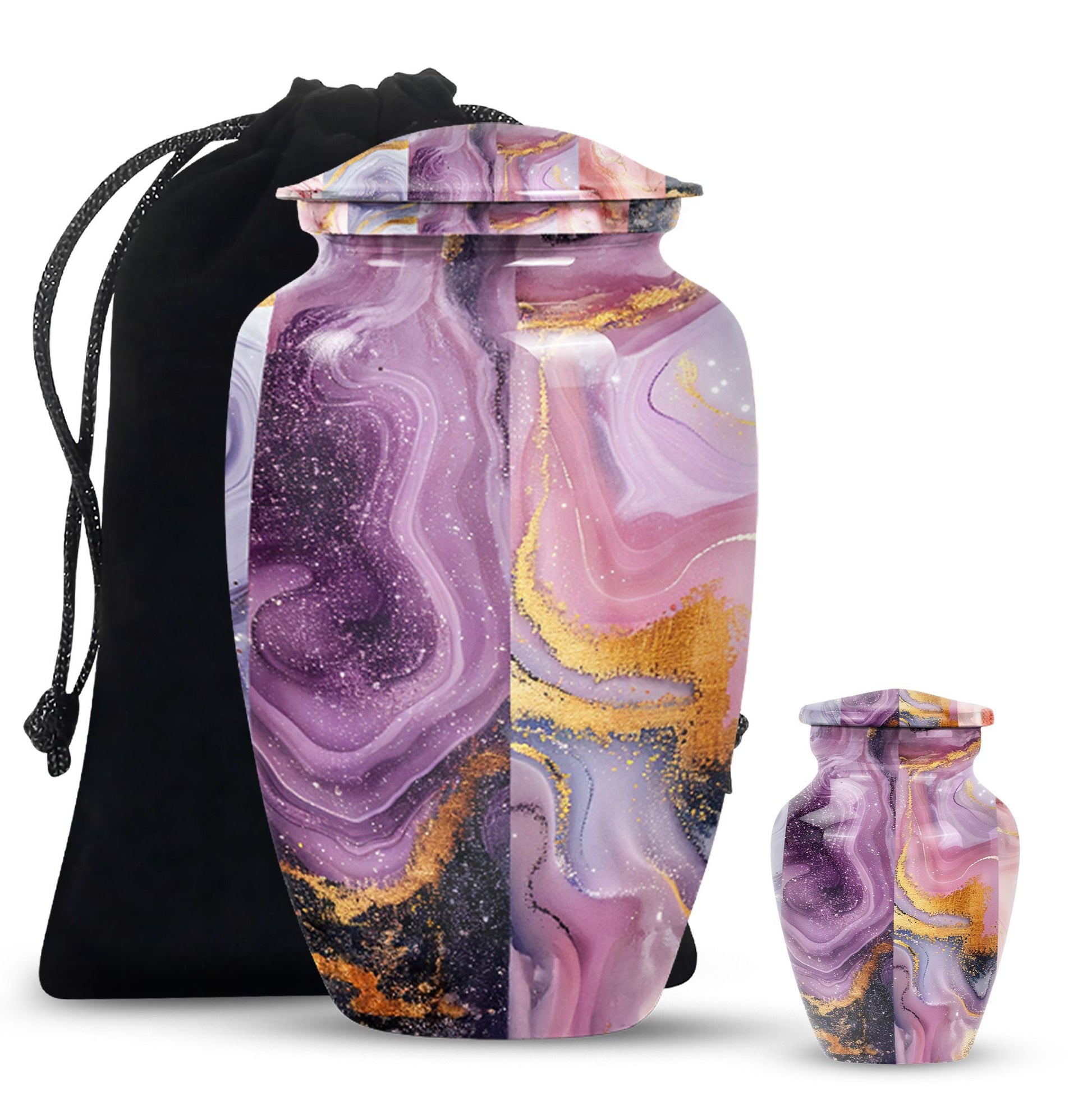 10-inch Vibrant Swirl Urn