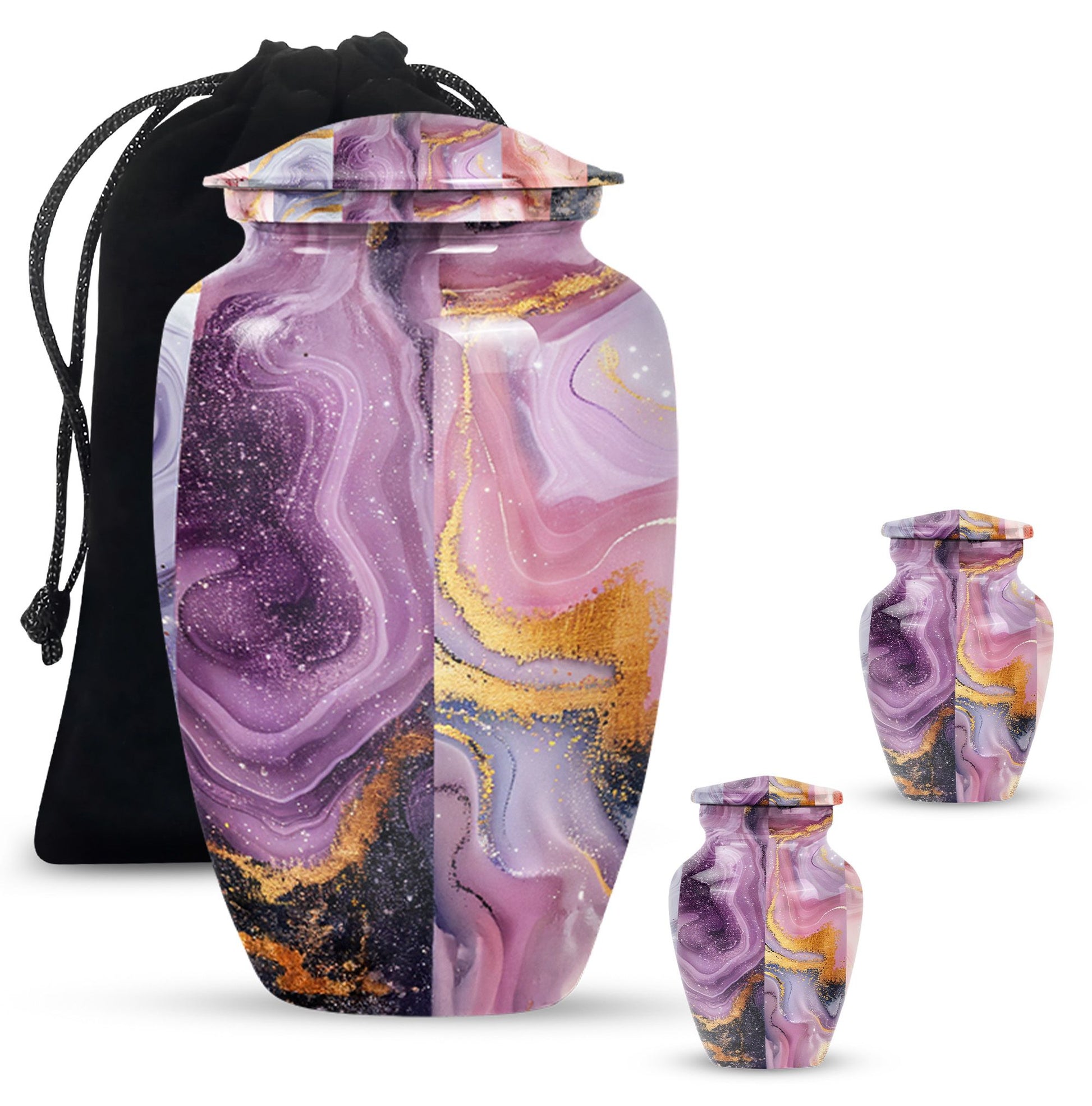 10-inch Vibrant Swirl Urn