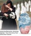 Snowflakes Urn: Signature Eternity Remembrance Cremation Storage