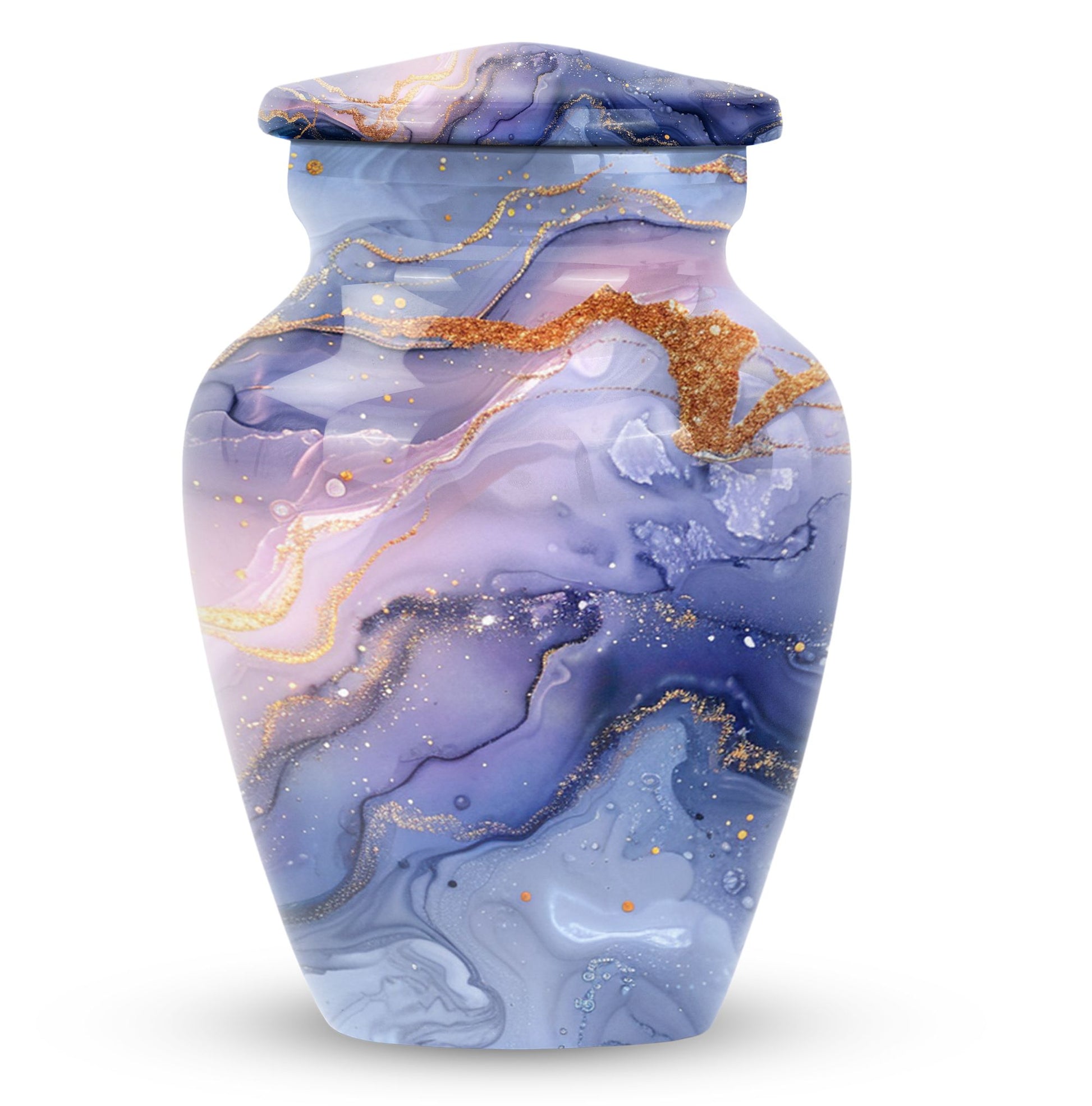 Abstract Urn in Classic design, memorial urn for male ashes