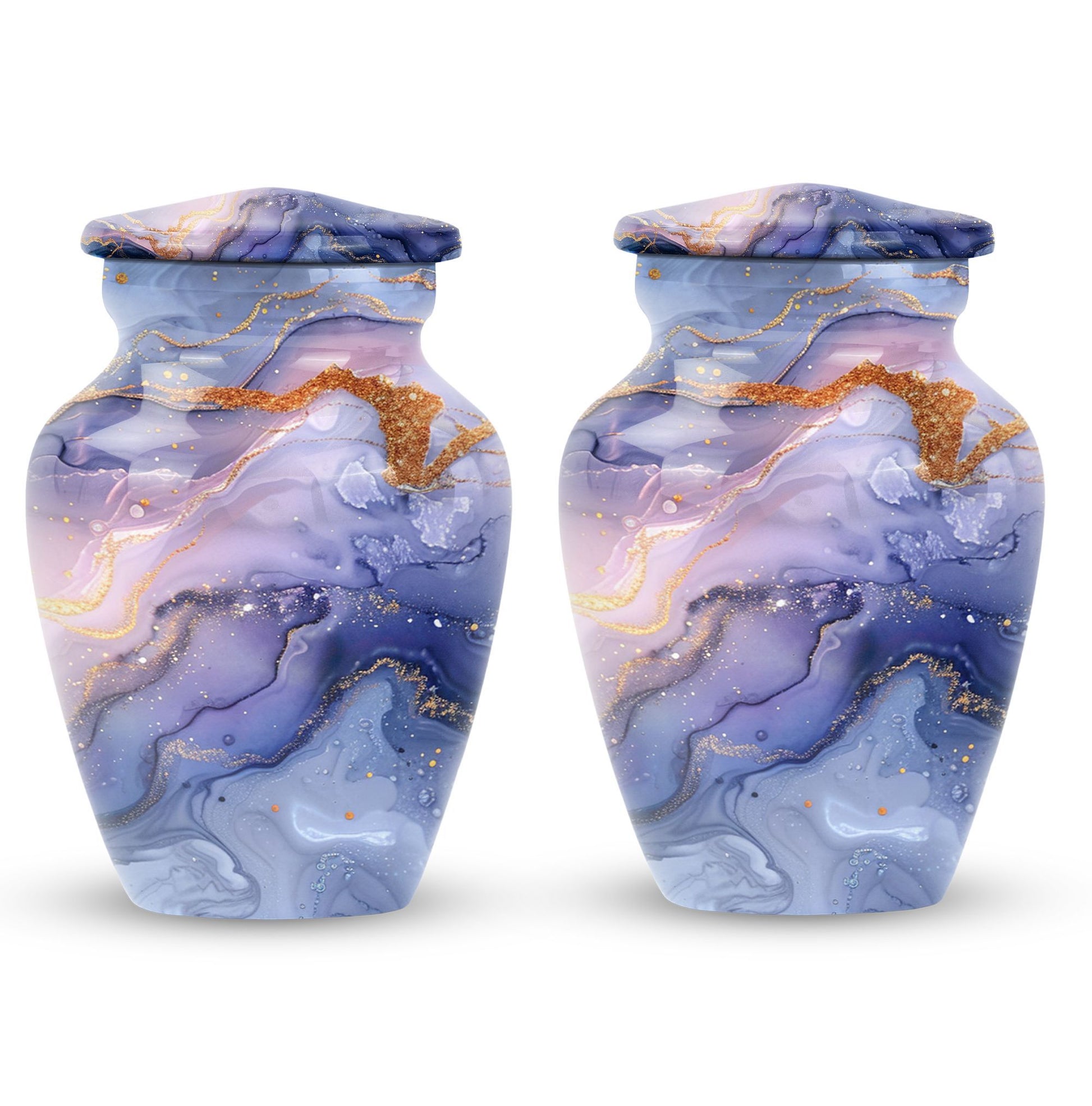 Abstract Urn in Classic design, memorial urn for male ashes