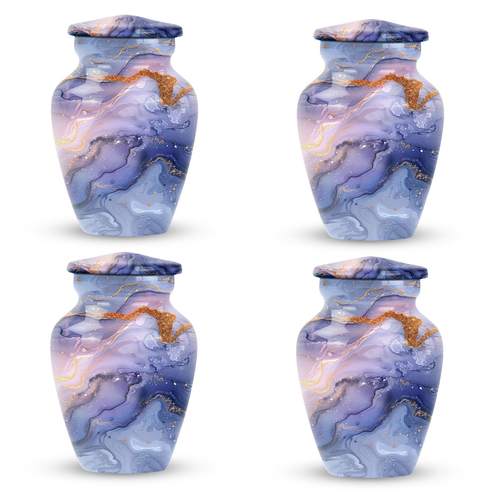 Abstract Urn in Classic design, memorial urn for male ashes