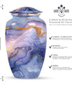 Abstract Urn in Classic design, memorial urn for male ashes