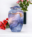 Abstract Urn in Classic design, memorial urn for male ashes