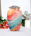 10-inch classic abstract urn for mom's ashes.