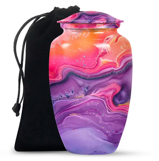 Abstract large burial urn classic design for cremation ashes