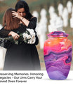 Abstract large burial urn classic design for cremation ashes