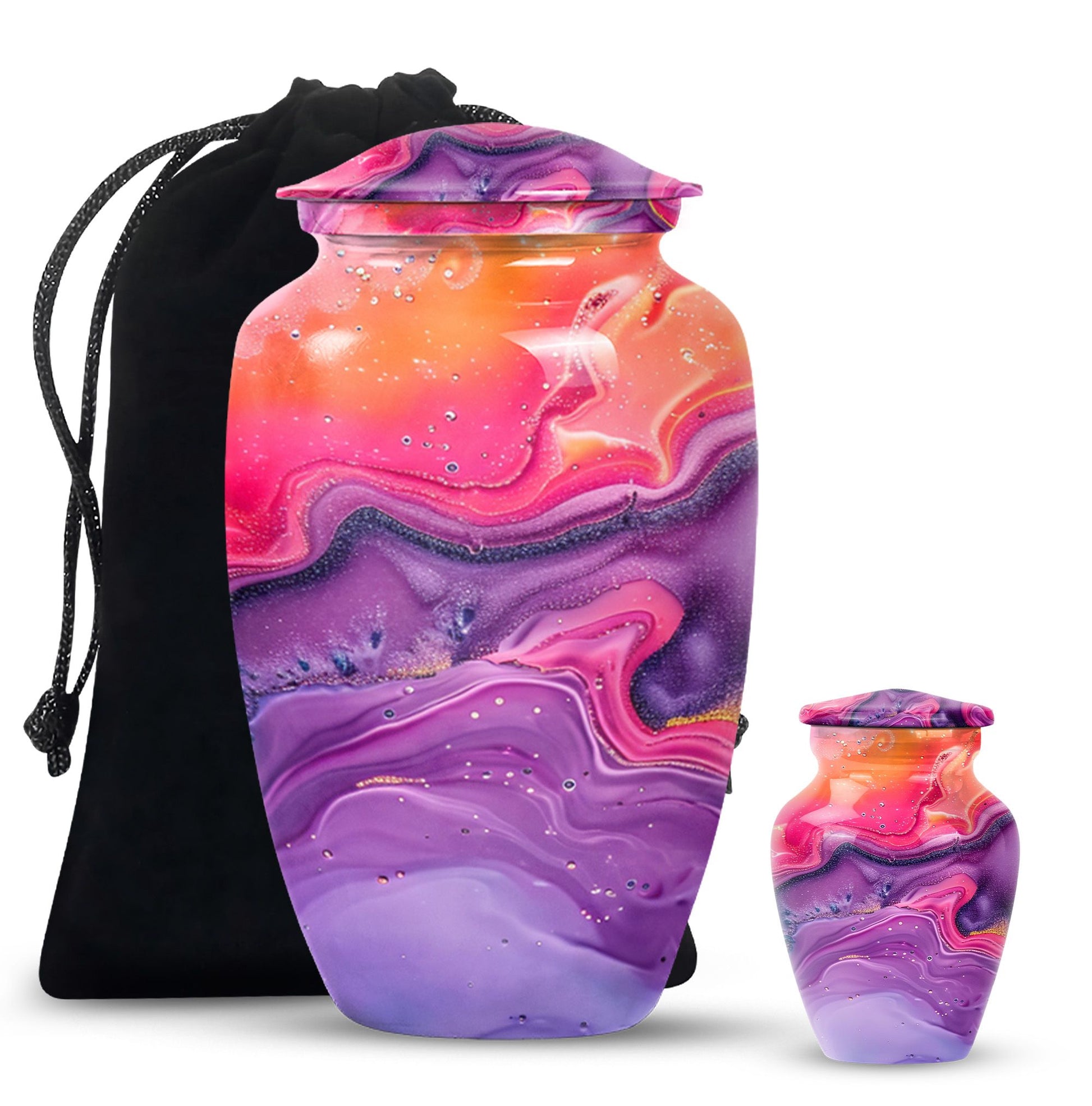 Abstract large burial urn classic design for cremation ashes