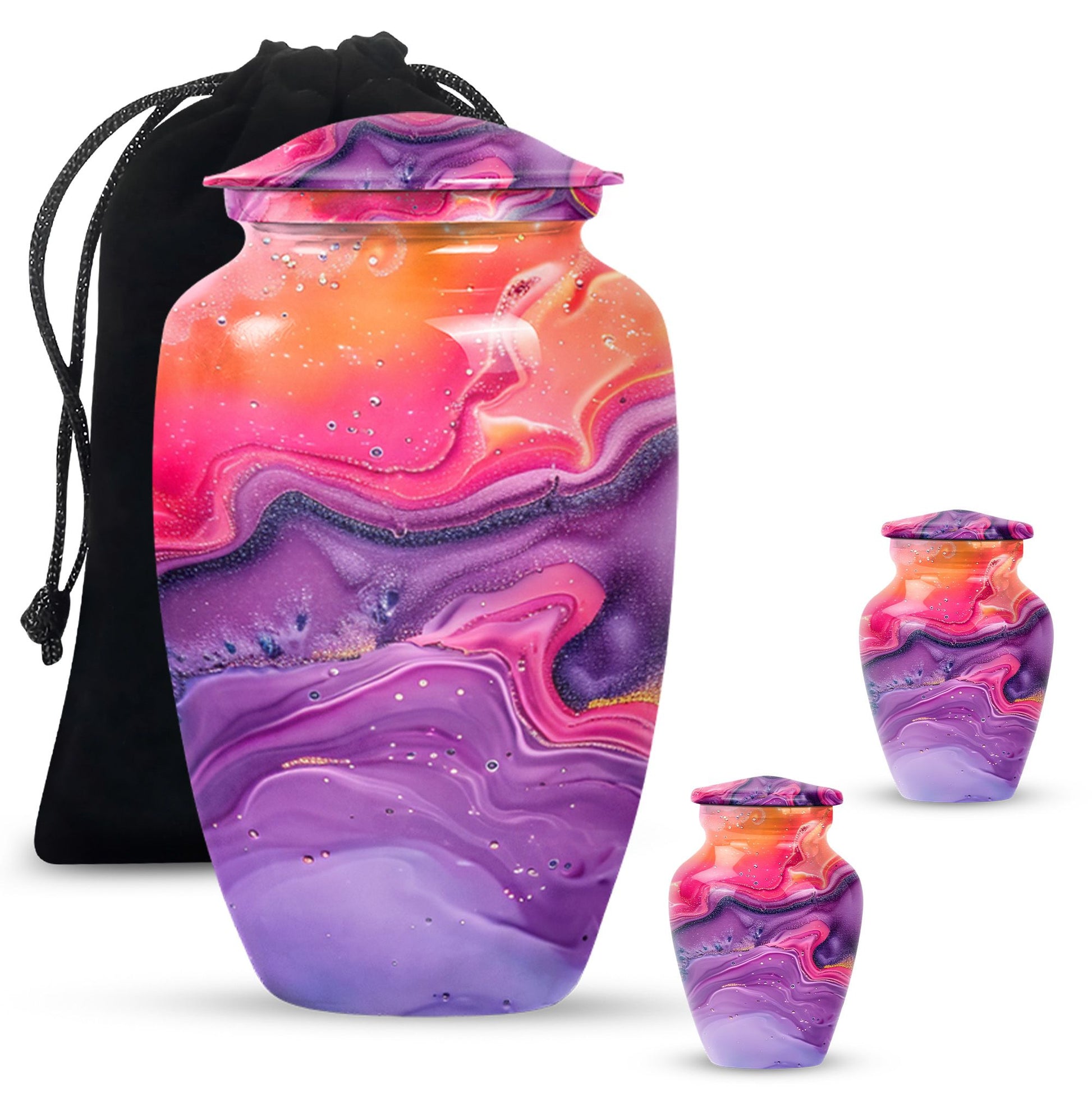 Abstract large burial urn classic design for cremation ashes