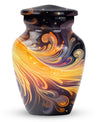 Abstract 10-inch Classic Urn, ideal memorial urns.