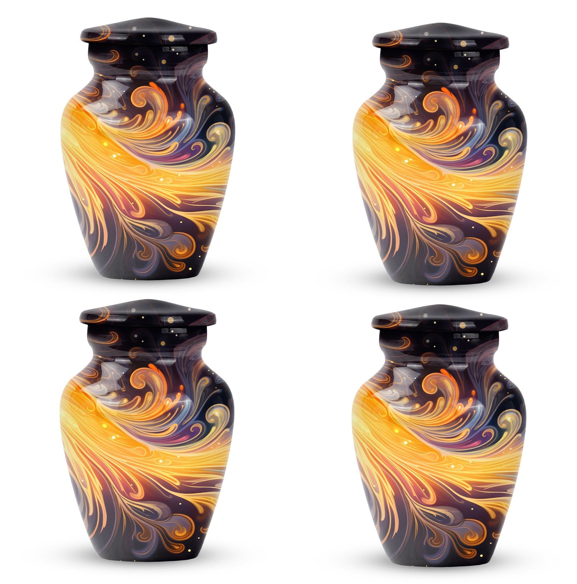 Abstract 10-inch Classic Urn, ideal memorial urns.