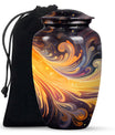 Abstract 10-inch Classic Urn, ideal memorial urns.