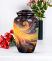 Abstract 10-inch Classic Urn, ideal memorial urns.