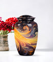 Abstract 10-inch Classic Urn, ideal memorial urns.