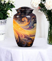 Abstract 10-inch Classic Urn, ideal memorial urns.