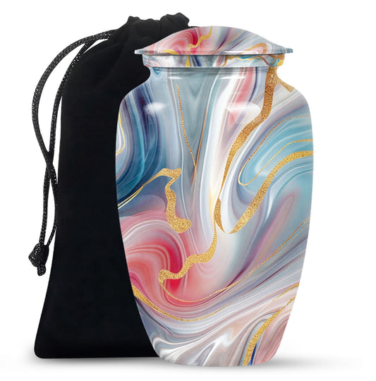  Classic abstract urn, burial urn for cremation ashes