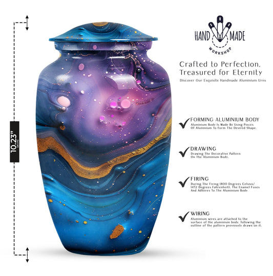 classic abstract urn for cremation ashes