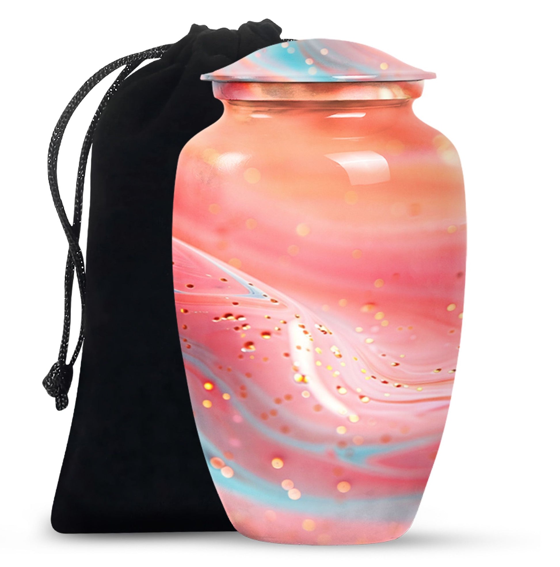 abstract urn, funeral cremation and memorial large urn.