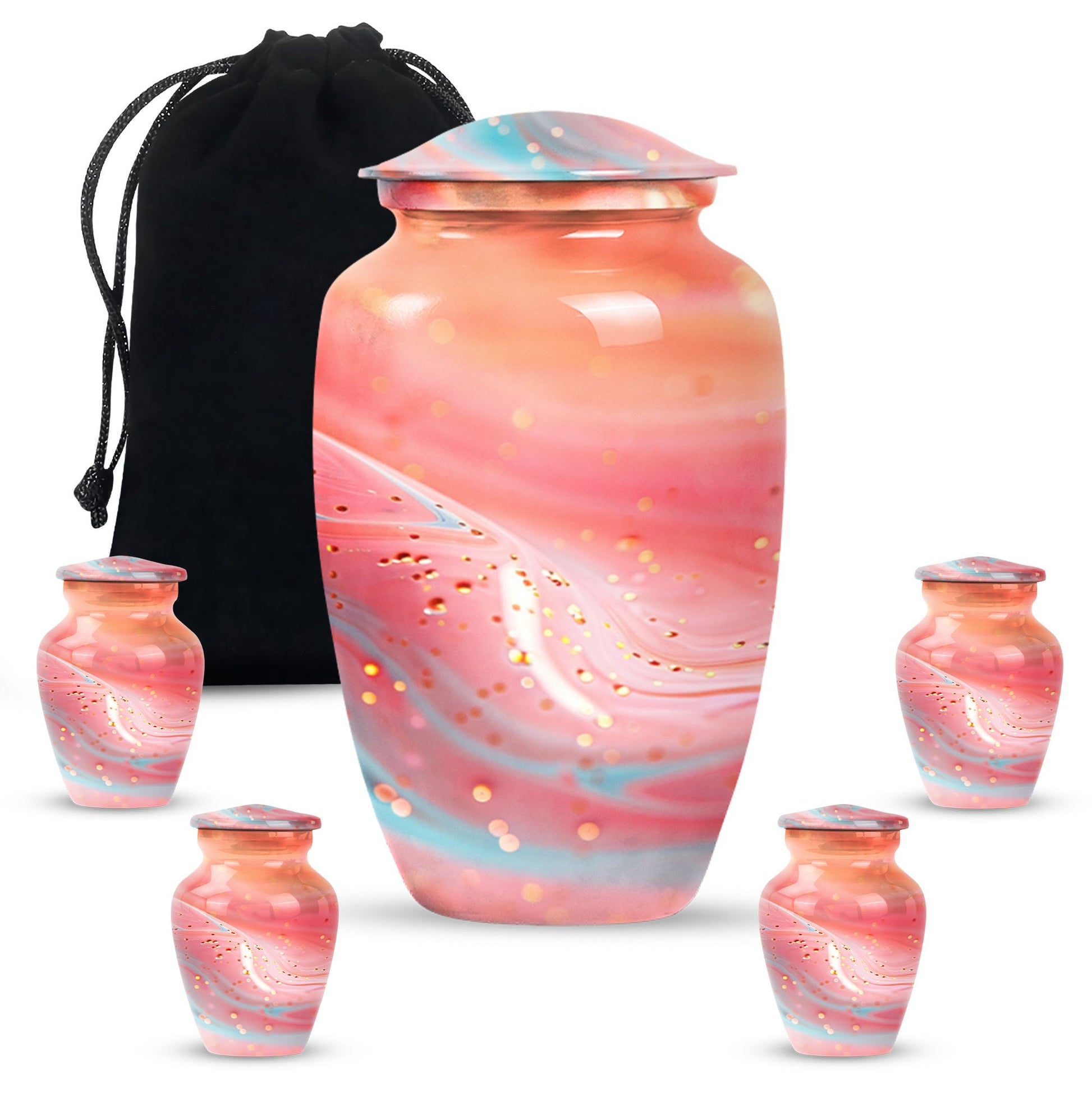 abstract urn, funeral cremation and memorial large urn.