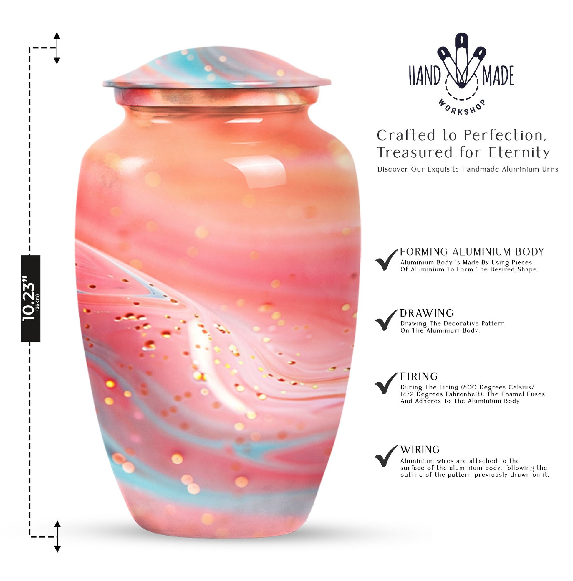 abstract urn, funeral cremation and memorial large urn.