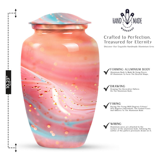 abstract urn, funeral cremation and memorial large urn.